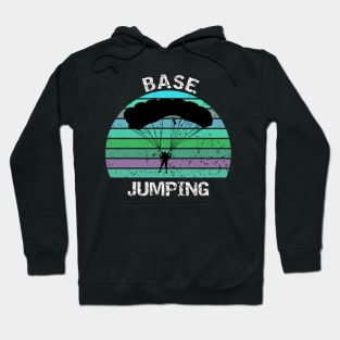 Base Jumping - vintage sunset design Hoodie